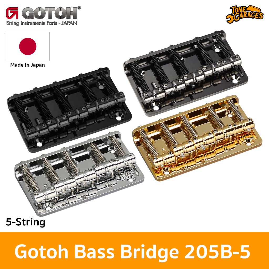 Gotoh 205B-5 Bass 5 String Bridge 5 Electric Tube Made in Japan ...