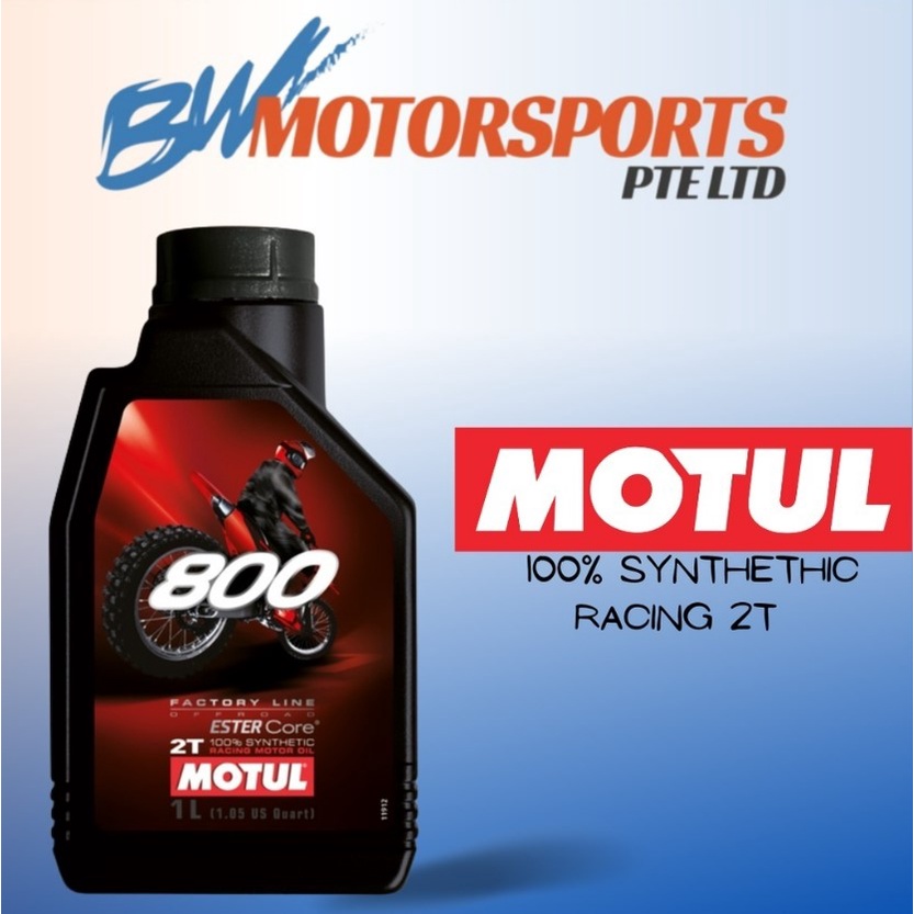  Motul 800-2t Off-Road 100% Synthetic Premix 1 Liter : Automotive