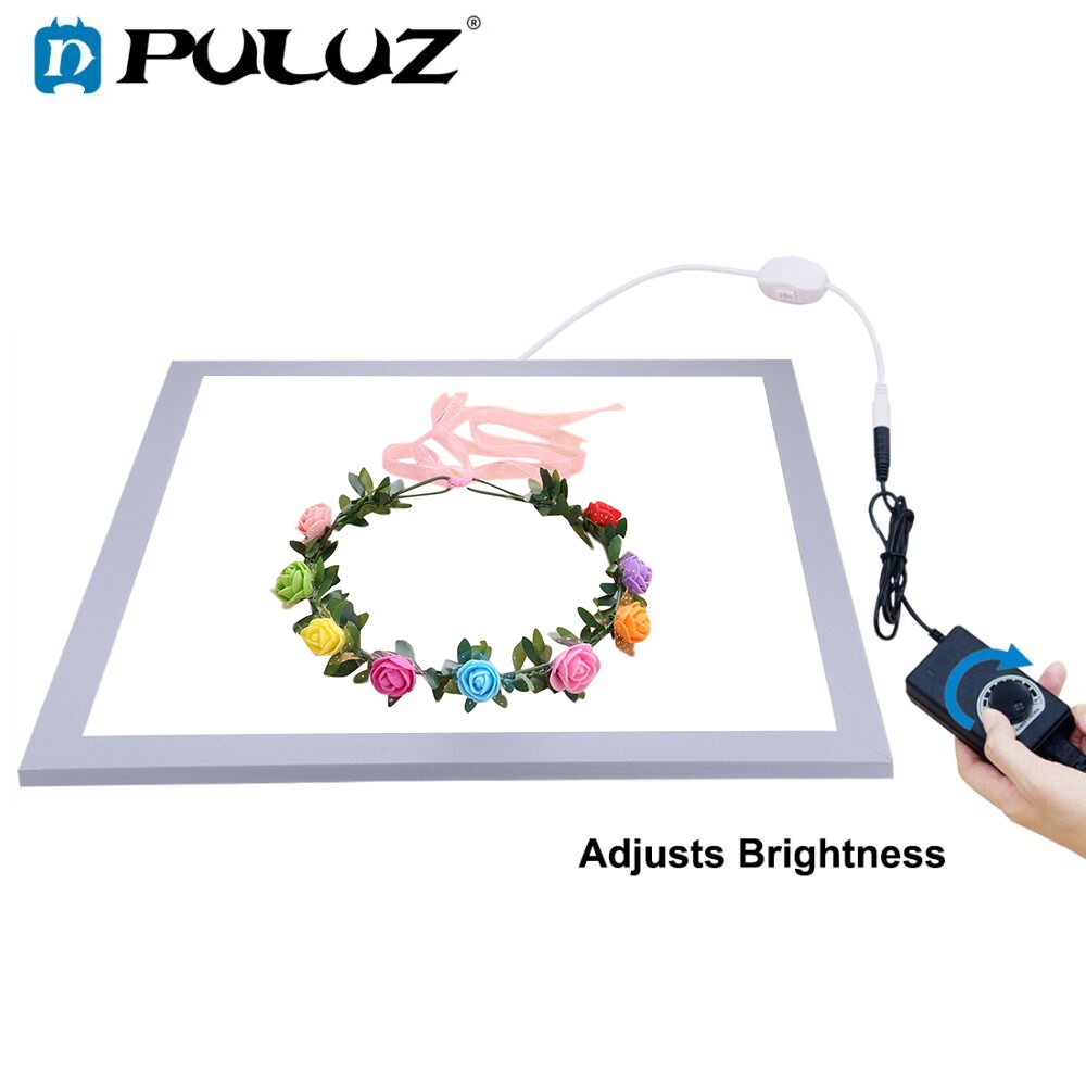 PULUZ 1200LM 15/15in/38x38 Cm LED Photography Shadowless Bottom Light ...