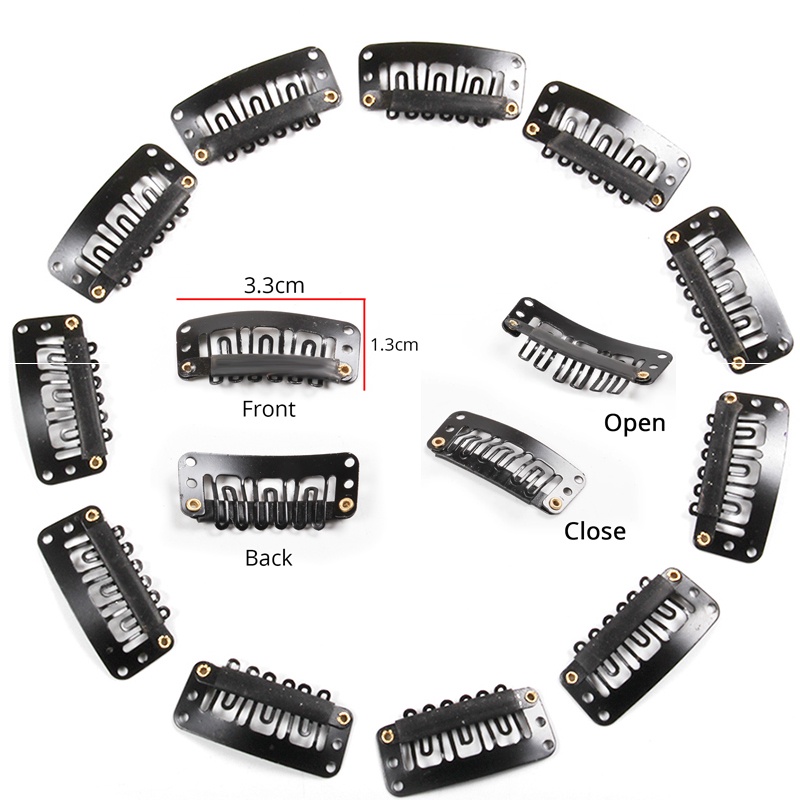 5 Pcs/Pack Clips Used In Hair Extension Metal Clip In Bangs Weave On ...