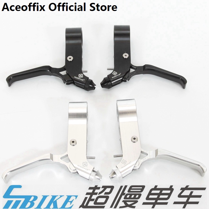 Bike Brake Levers, Bike Parts, Adjustable Three Finger Pinch Designed Bicycle Brake Handle Kid Brake Lever Nylon Extended Hand