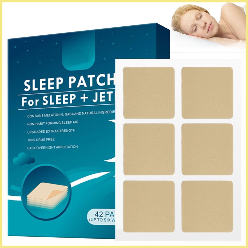 Sleep Aid Patch Non-Addictive Sleep Aids with Melatonin 42 PCS Sleeping ...