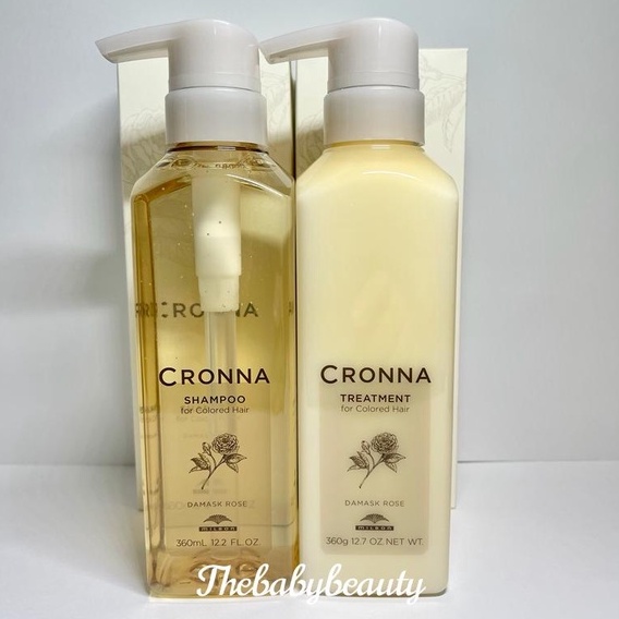 Milbon CRONNA SHAMPOO Colored Hair Shampoo 360ml / Treatment 360g ...