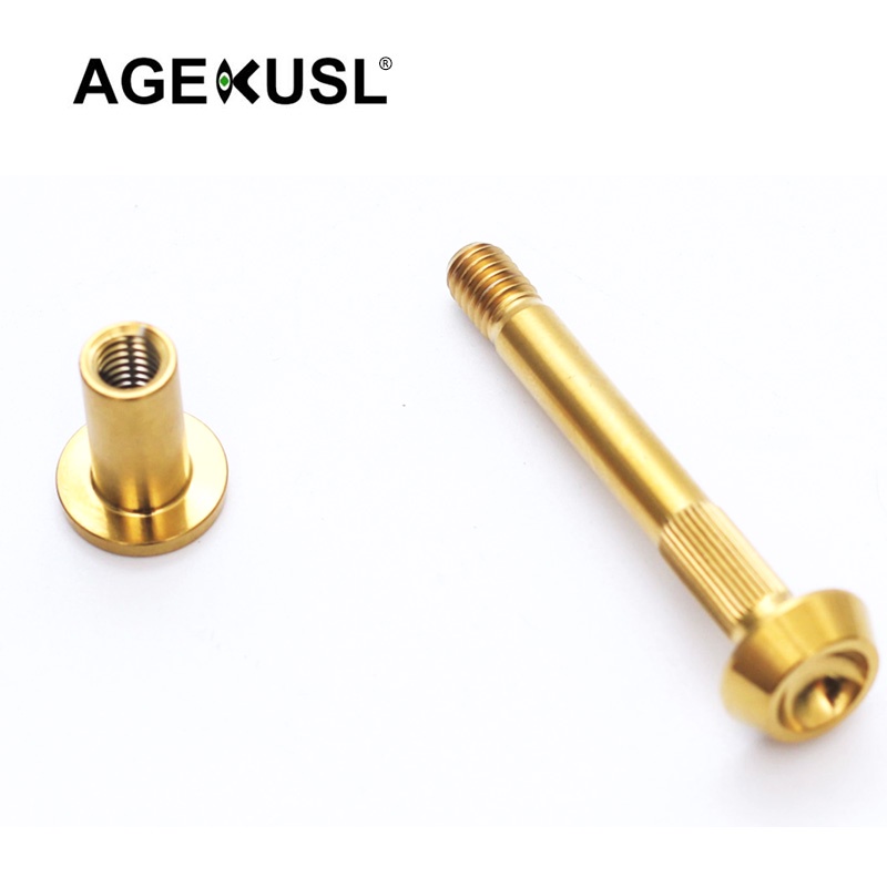 AGEKUSL Bike Rear Shock Bolts Titanium Screw With Nut Use For Brompton ...