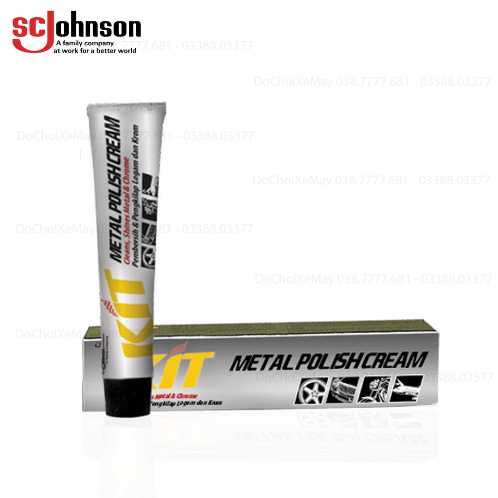 Kit Metal Polish Cream 50 gr Metal and Chromium Polishing Cream