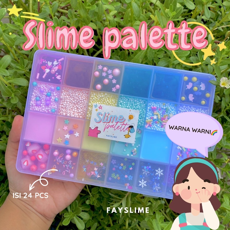24 Pcs Slime Palette Toys for Kids