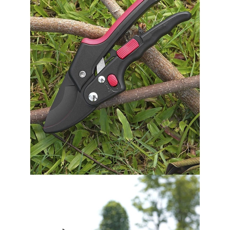 Adjustable Ratchet Skip Garden Pruning Shear SK5 Steel Cutter Labor ...