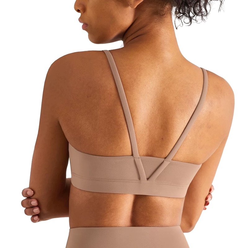 HOPPE FUMENG Women's push up sport simple yoga bra