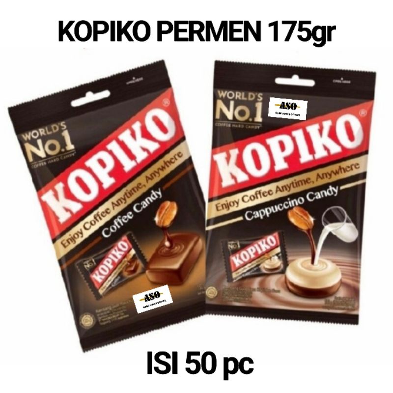 PERMEN KOPIKO kopi COFFEE CANDY - 175gr (isi 50) EXTRA BESAR PROMO !!! - Gambar 3