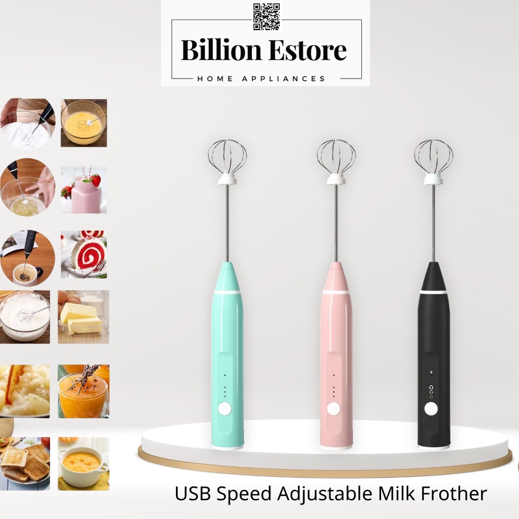 1Pcs Electric Milk Frother with Egg Beater Whisk, Foam Maker with Dual  Stainless Steel Stirring Head for Lattes - Whisk Drink Mixer for Coffee,  Cappuccino, Frappe, Matcha, Hot Chocolate by Milk Boss(Not