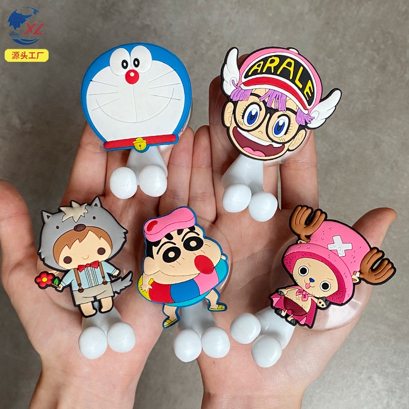 Animation cartoon electric toothbrush rack creative hole free wall ...