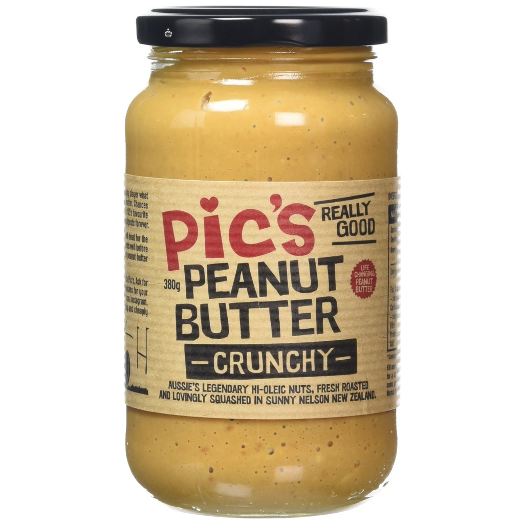 Pic's Peanut Butter Salted Crunchy 380g (exp 20/07/2024 ) Shopee