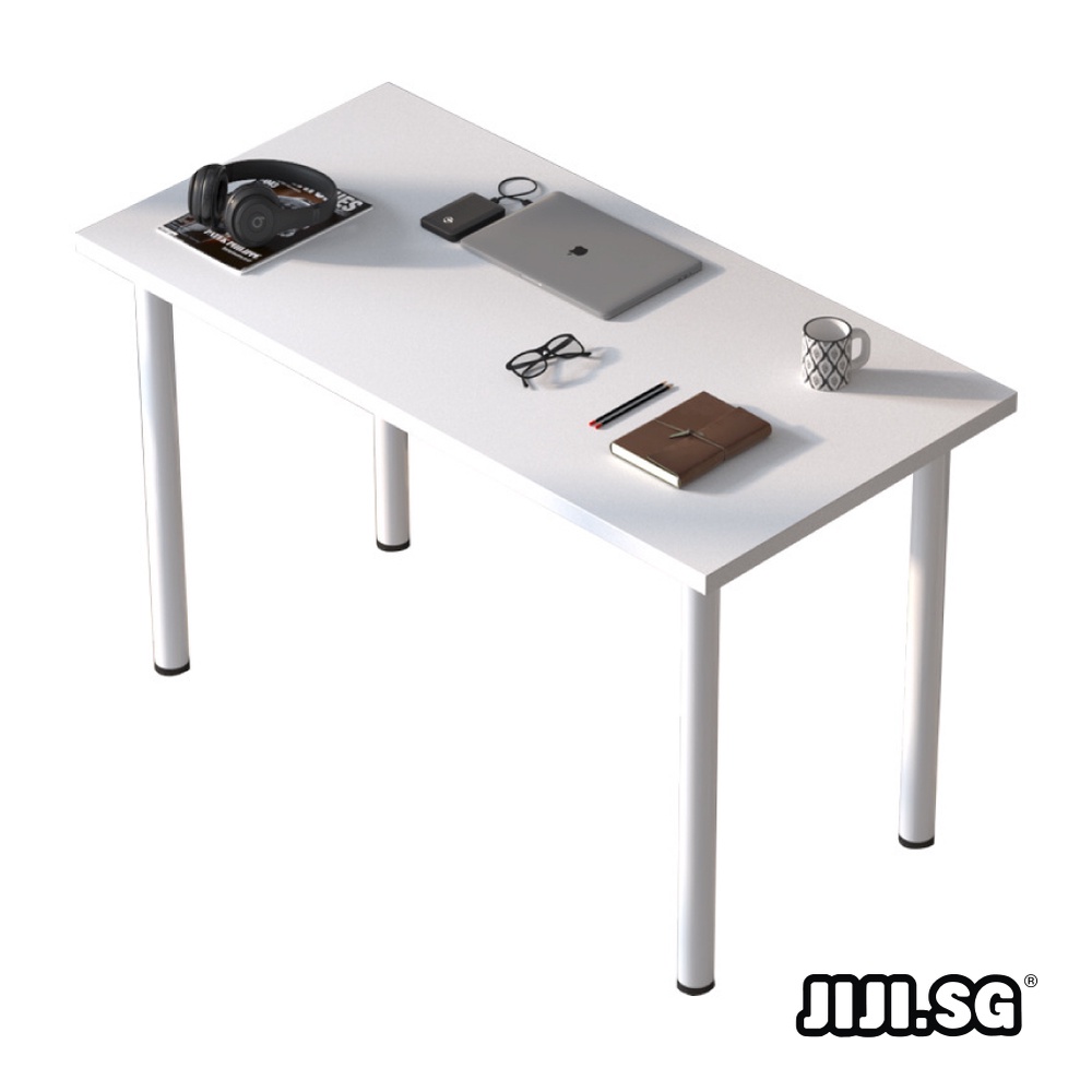 (JIJI.SG) Lindsey Table in White / Minimalist / Home Furniture / Study