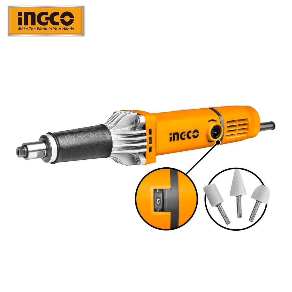 INGCO Die Grinder with Variable Speed Aluminum Gear Housing PDG4003