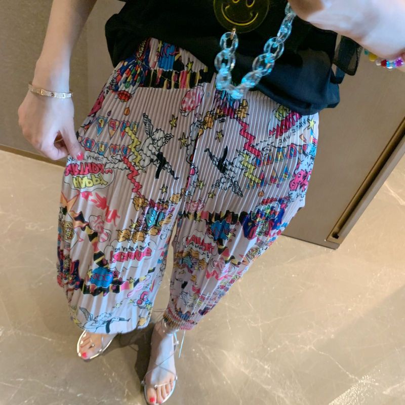 Korean Version WideLeg Pants Women New Style Loose Slimmer Look Summer