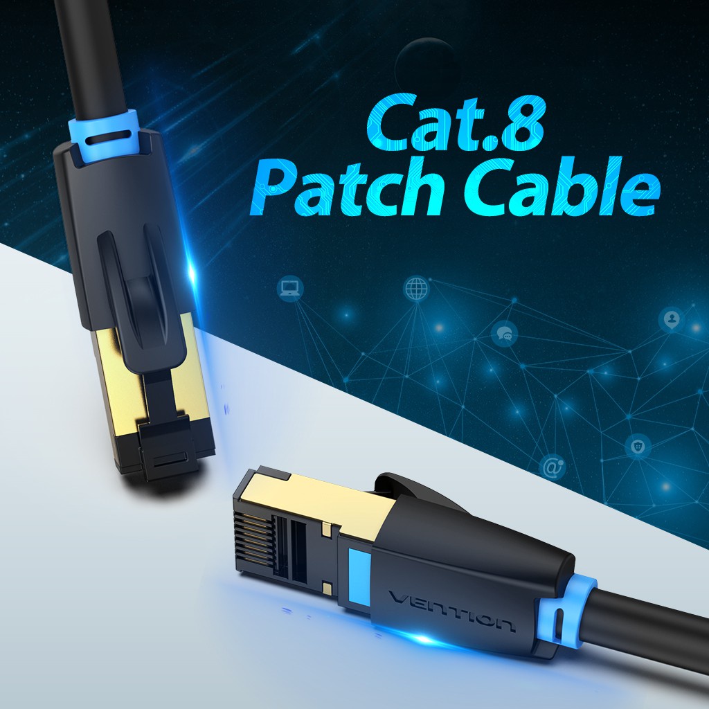 CYVER x Vention Original Ethernet Cable CAT 8 40Gbps 2000Mhz RJ45 SFTP ...