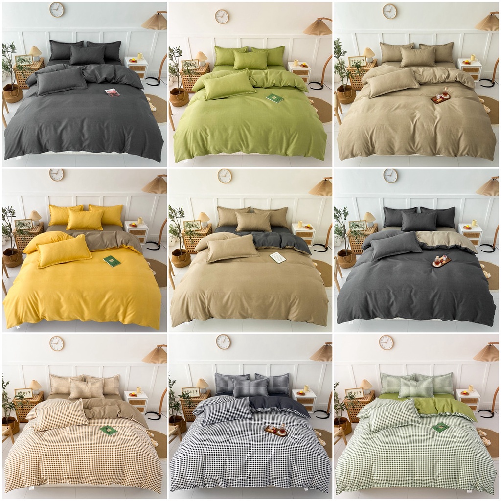 DMC New Polyester Cotton Bedding Set Simple and stylish AB version