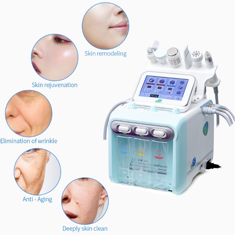 New version 6 in 1 Water Oxygen Jet Facial Cleaner Hydro Dermabrasion ...