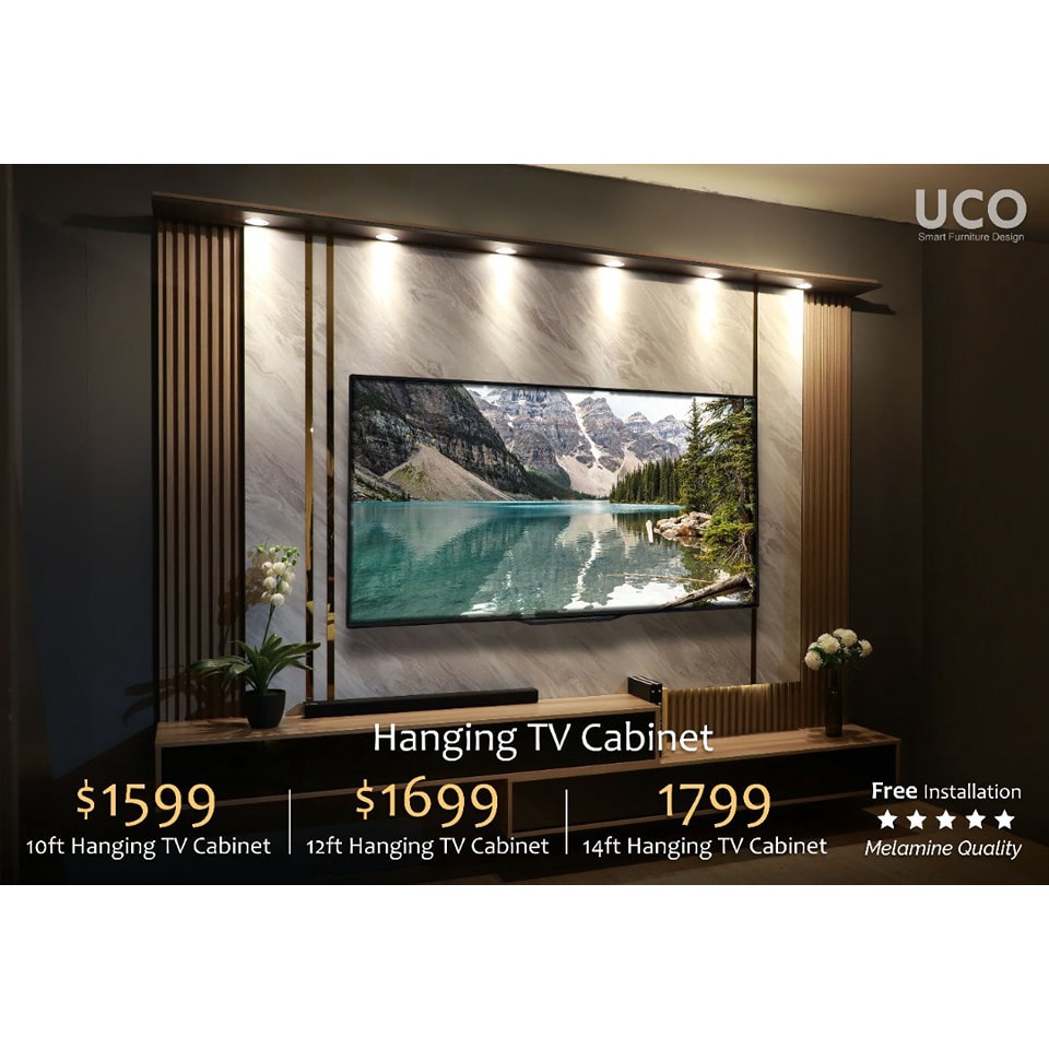 10 to 14ft Full Height TV Console Shopee Singapore