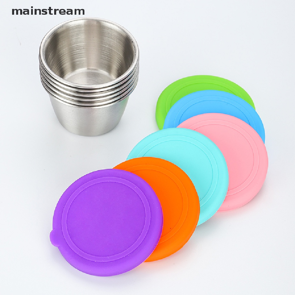 [mainstream] Stain Steel Dressing Container Reusable Sauce Cups
