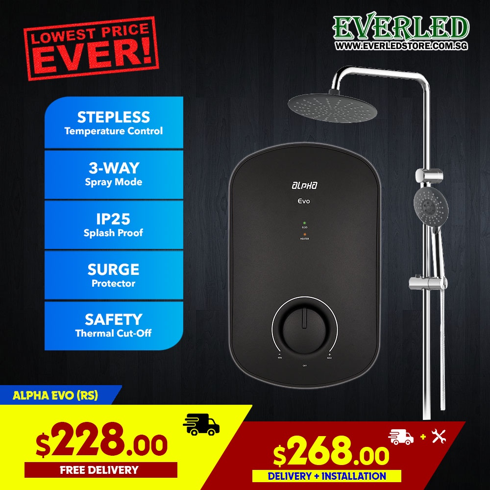 ALPHA Instant Shower Heater (ALPHA EVO RAIN SHOWER/HAND SHOWER