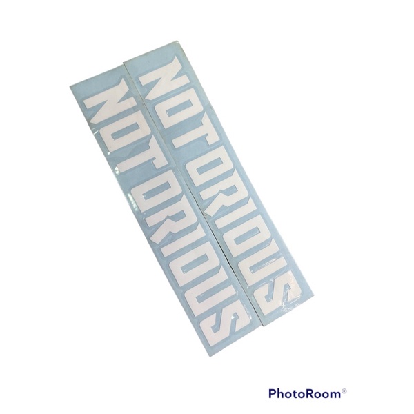 Notorious Premium Quality waterproof no background racing die cut vinyl ...