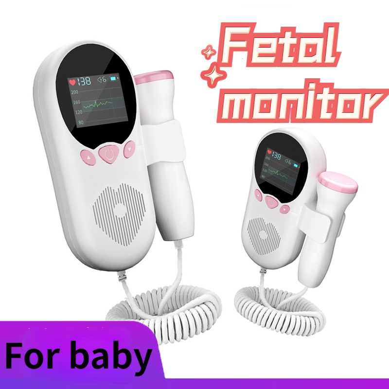 Fetal Doppler Heartbeat Detector Handhold Fetal Monitor Portable Baby