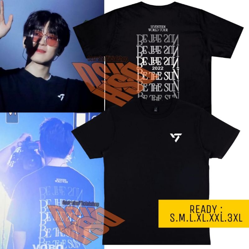 Seventeen Be The Sun World Tour New T Shirt With Silver Gradation