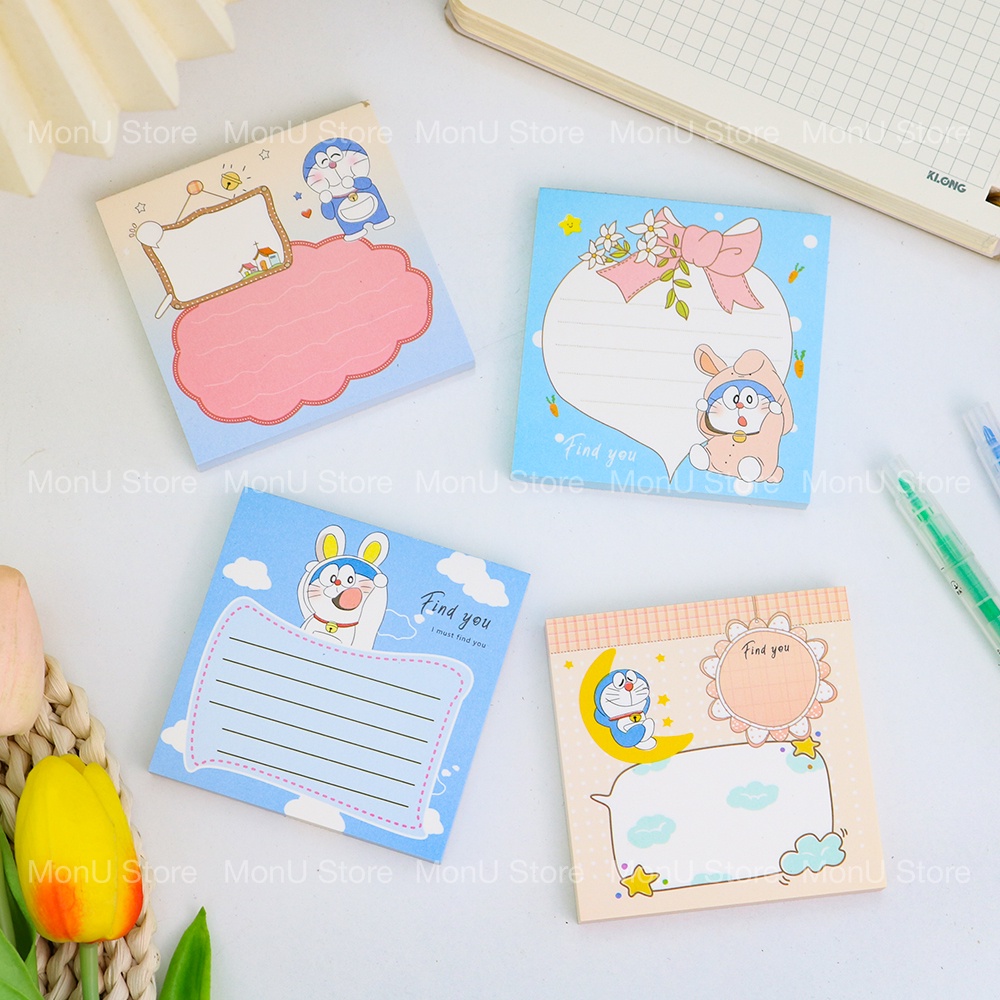 Doraemon note Paper Stack Of 70 cute Sheets MON0437 TooYoo Shopee