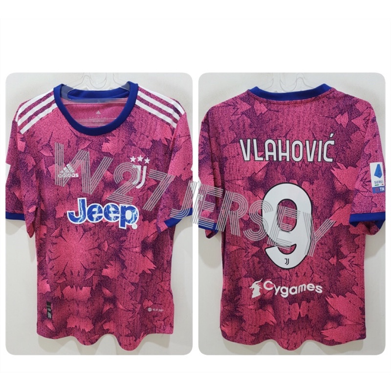 Jersey player ISSUE - Juventus 3rd 2022-2023 name player Vlahovic+Patch ...