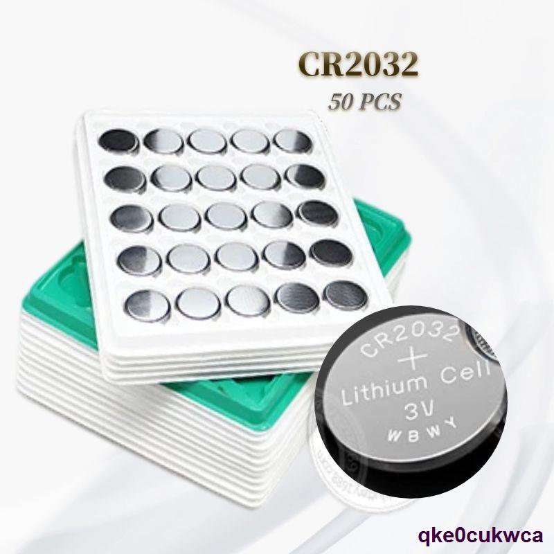 New 50Pcs 3V CR2032 Lithium Button Cell Battery BR2032 DL2032 CR2032