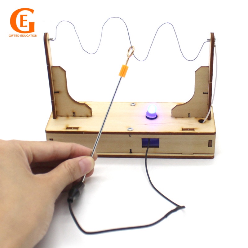 GIFTED EDUCATION Electric Bump Maze DIY Assemble Toy Science Educational Puzzle Games Kits Concentration Training Gifts