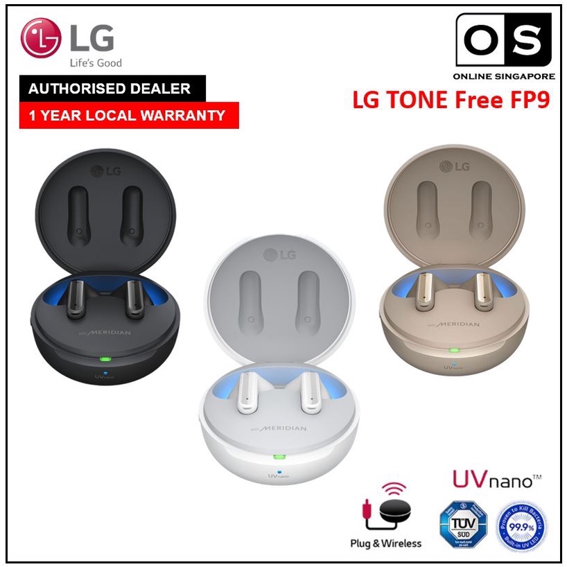 Online Singapore - LG TONE Free FP9 - Plug and Wireless True