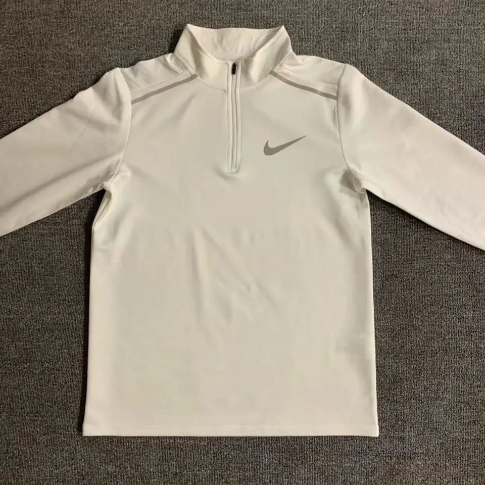 Outdoor sports training clothes for men and women, fast drying, breathable running, fitness, leisure, bottoming, half zip long sleeves
