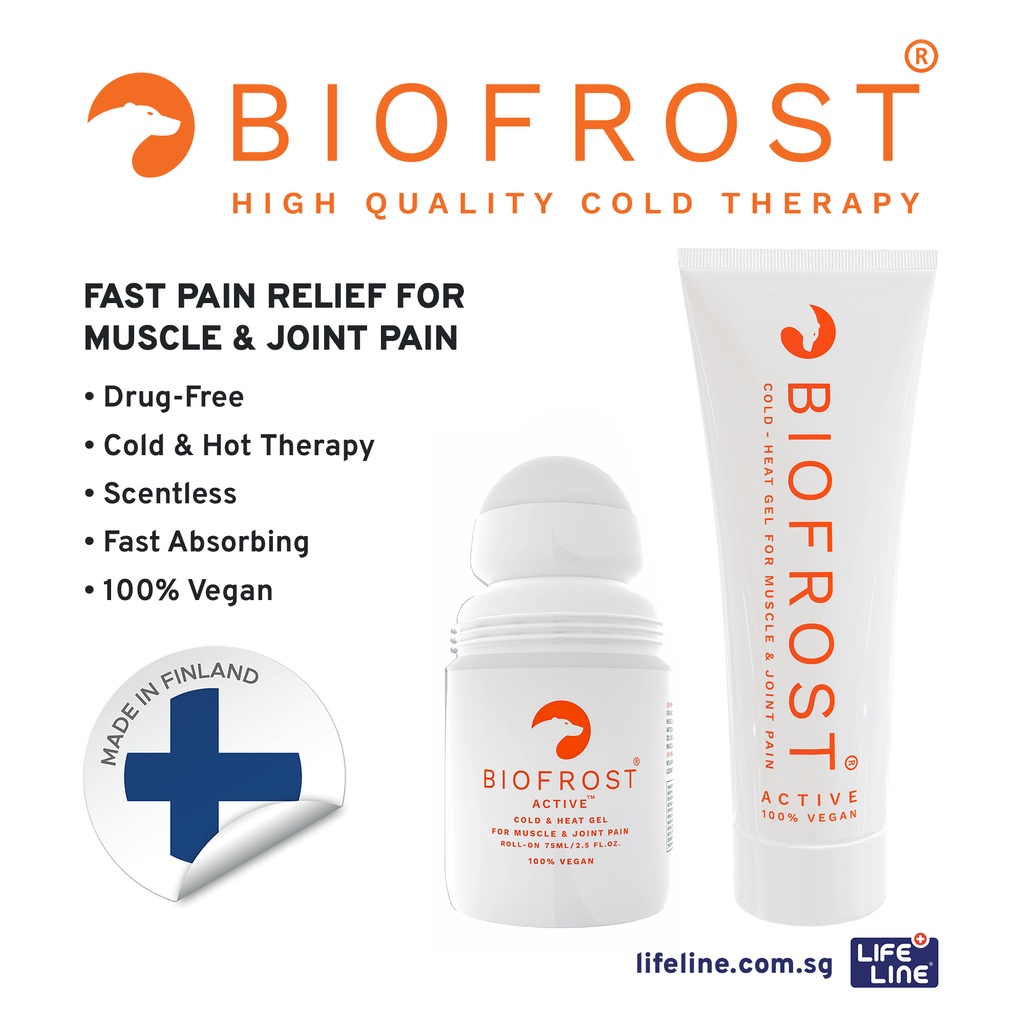 Biofrost Active - Drug-Free Pain Relief Gel | Shopee Singapore