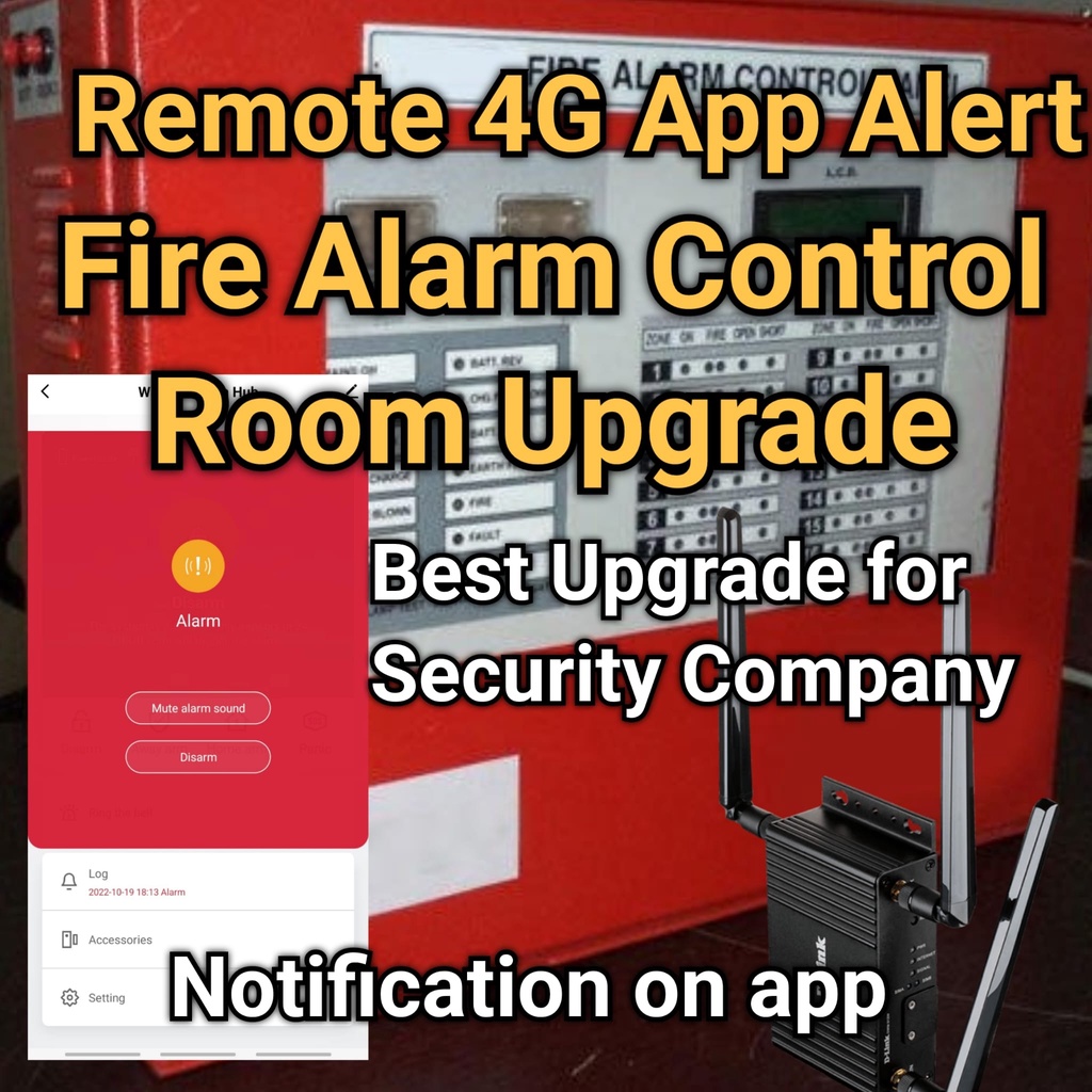 4G Fire Alarm Trigger Alert Notification System Upgrade | For Security ...
