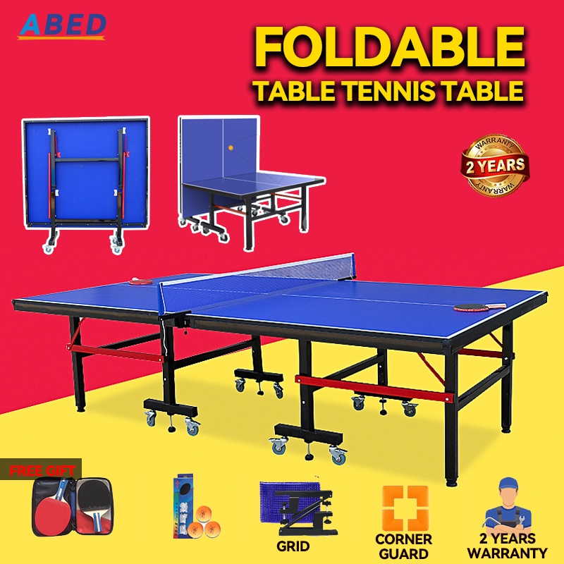 Foldable Table Tennis Table Movable Household Ping Pong Table Standard