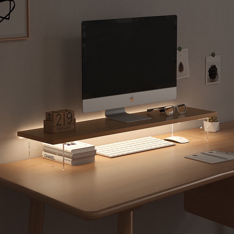 Acrylic Suspended Booster Office Computer Screen Monitor Shelf