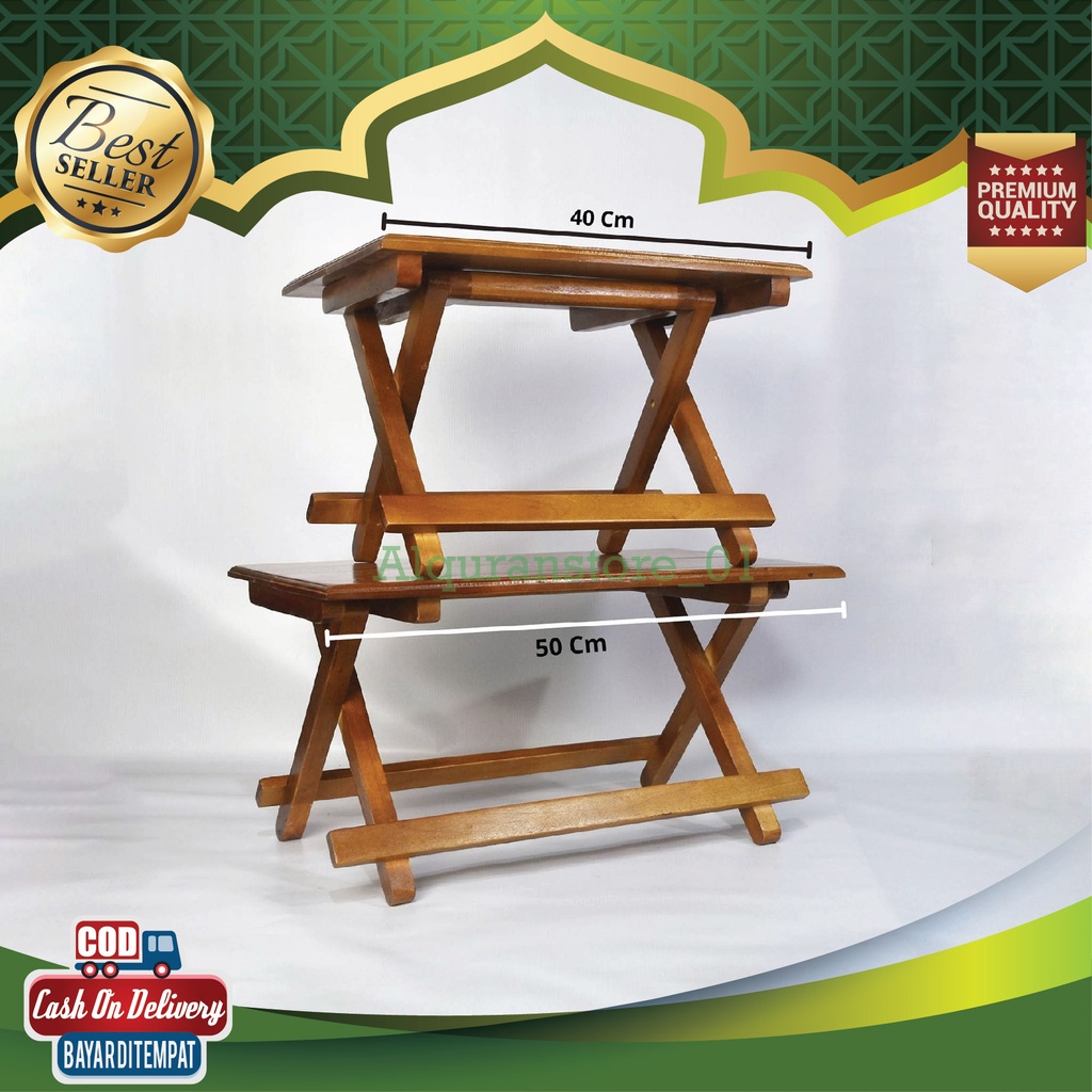 Rehal Rekal Large Folding Quran Wooden Table Carved Mahogany Wood ...