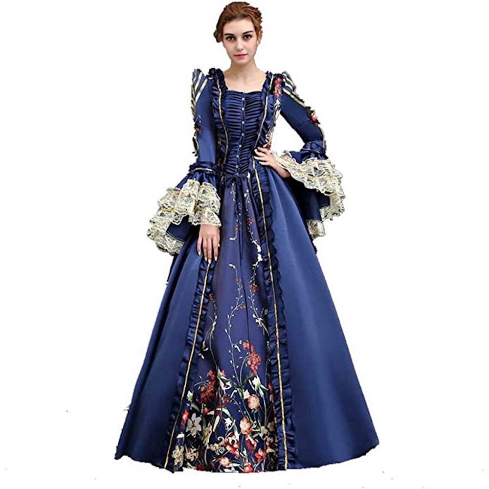 KEMAO Baroque Marie Antoinette Dresses Historical Period 18th Century ...