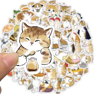 10/50pcs Mix Animal Cat Meme Stickers Graffiti Kids Toy Scrapbook Suitcase  Notebook Laptop Phone Funny Stationary Sticker Decals