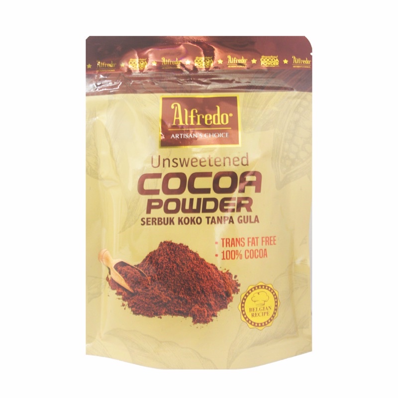 Alfredo Unsweetened Cocoa Powder Koko 200g | Shopee Singapore