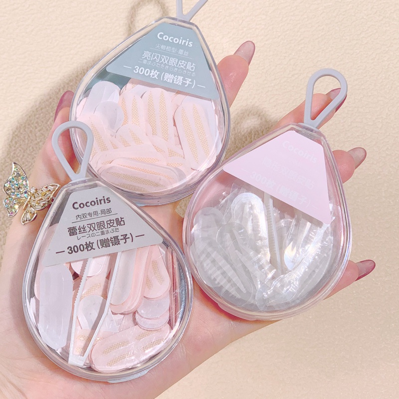 XIXI Fine Bead Light Flashing Lace Waterproof Double Eyelid Tape
