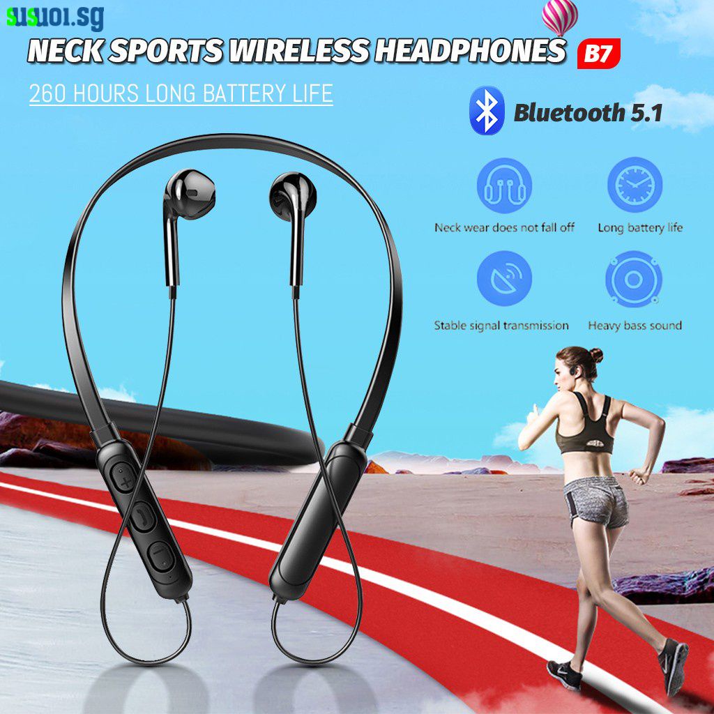Wireless Headphones Sport Headset with Mic Bass Stereo V5.1 Bluetooth