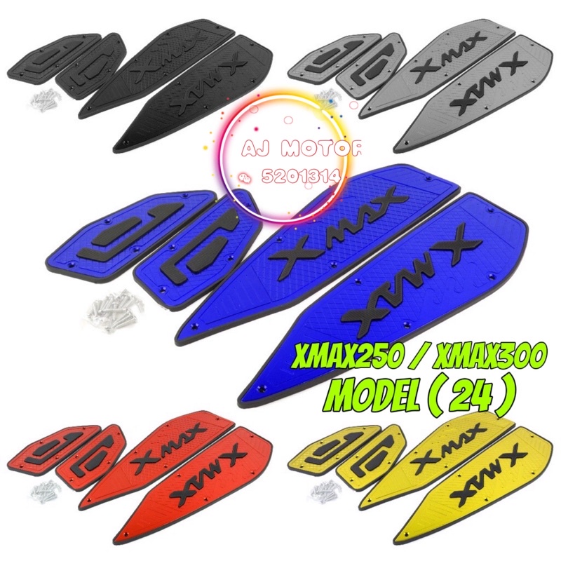 XMAX250 XMAX300 V1 V2 CARPET FOOTBOARD CNC ALLOY FLOOR PANEL YAMAHA