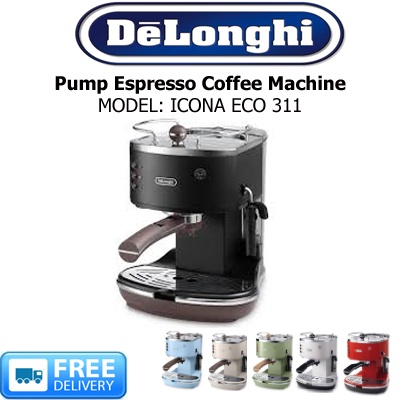 DELONGHI ICONA VINTAGE ESPRESSO COFFEE MACHINE ECOV 311