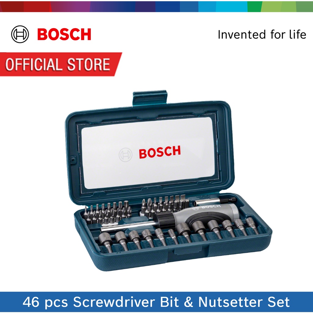 Bosch 46 pcs Screwdriver Bit & Nutsetter Set Exclusive