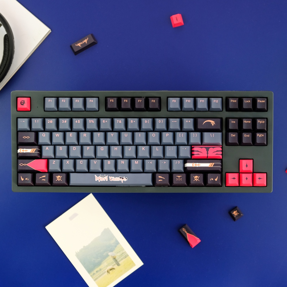 129 Keys Mori Calliope Japanese Anime Theme Keycaps Cherry Profile PBT Dye  Sublimation Mechanical Keyboard Keycap For MX Switch 1.75U Shift | Shopee  Singapore