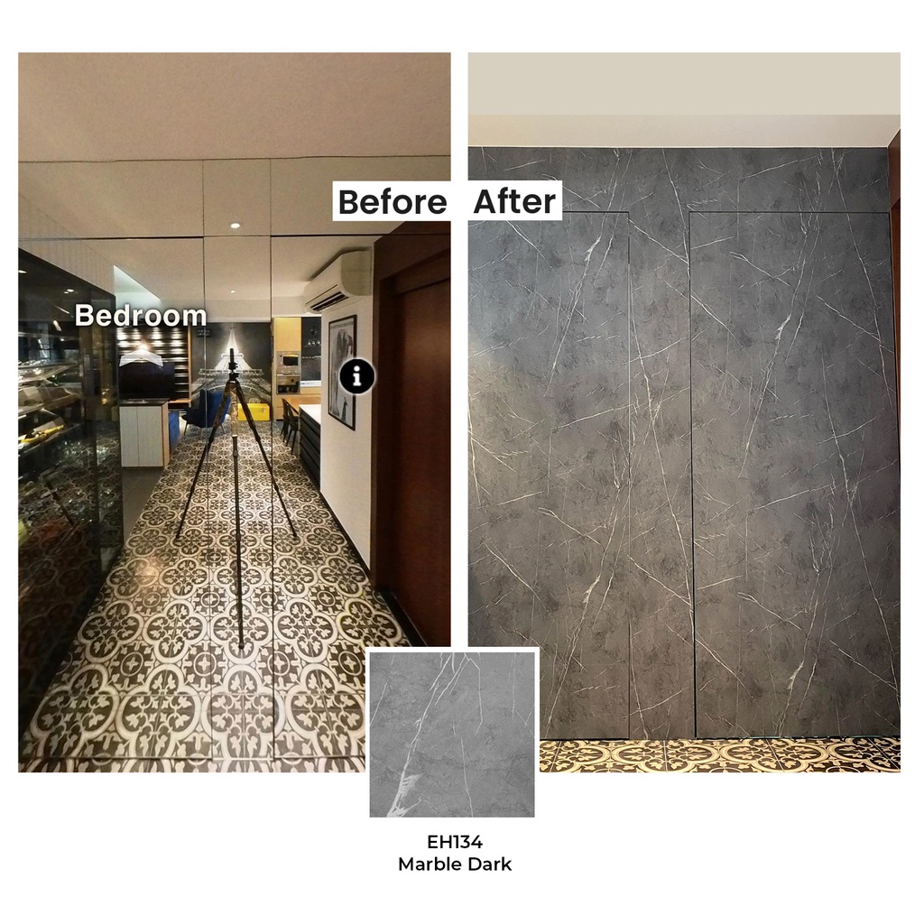 Lovehouse226 Infeel korean laminate sticker hdb bto door Marble Mineral ...