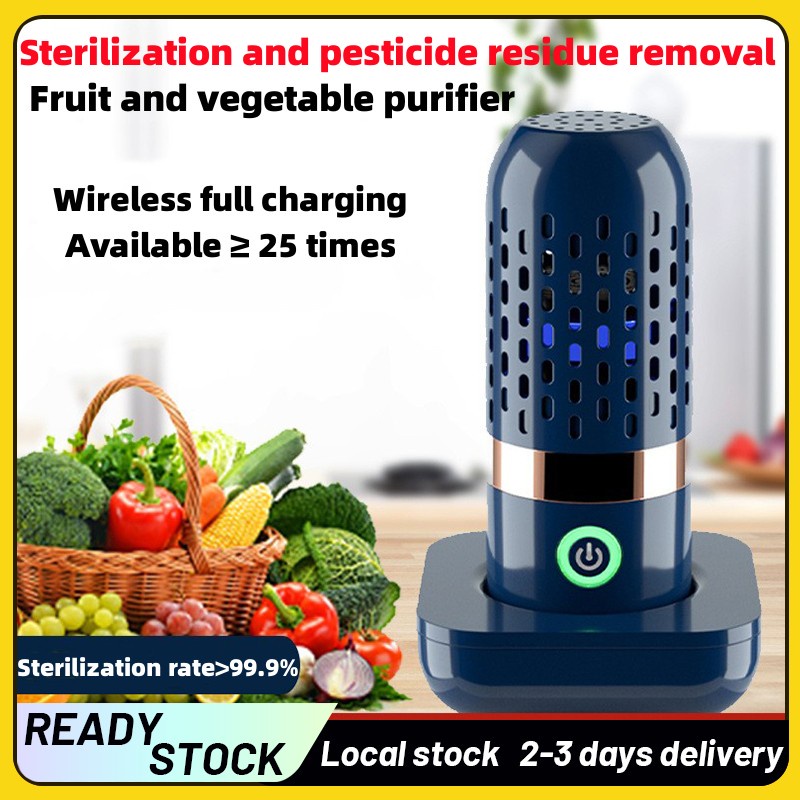 Fruit and Vegetable Cleaner Machine IPX7 Waterproof Fruit Vegetables  Washing Cleaner 3000mAh USB Wireless Fruit Vegetable Washer Food Purifier  for